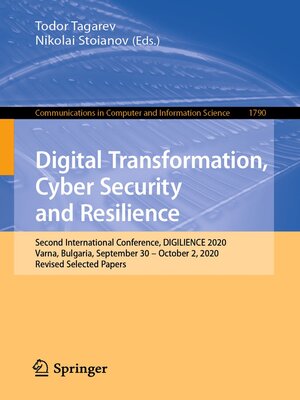 cover image of Digital Transformation, Cyber Security and Resilience